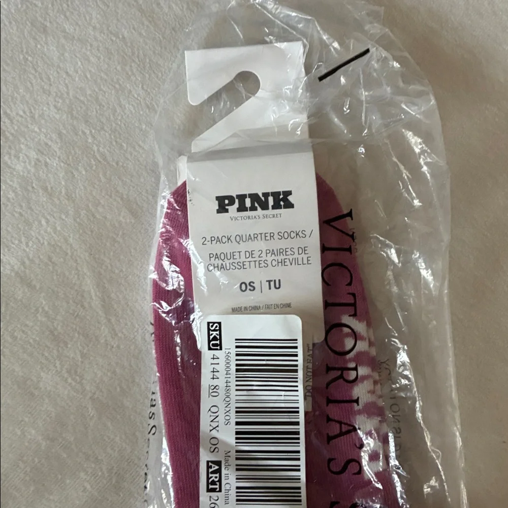 Victoria’s Secret PINK 2-Pack Quarter Socks